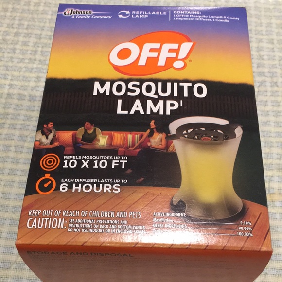 OFF Mosquito Lamp NEW Refillable Contains 1 Caddy 10x10 FT 6 Hrs Mosquito Free - Picture 6 of 7